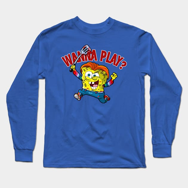 Wanna Play shirt Long Sleeve T-Shirt by Son Dela Cruz